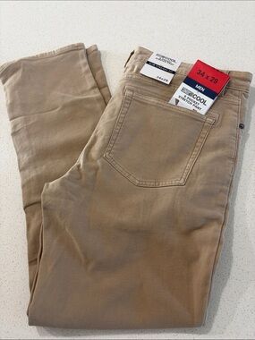 32 Degrees Men Slim Jeans Tan Stretch Pants size 34x29
